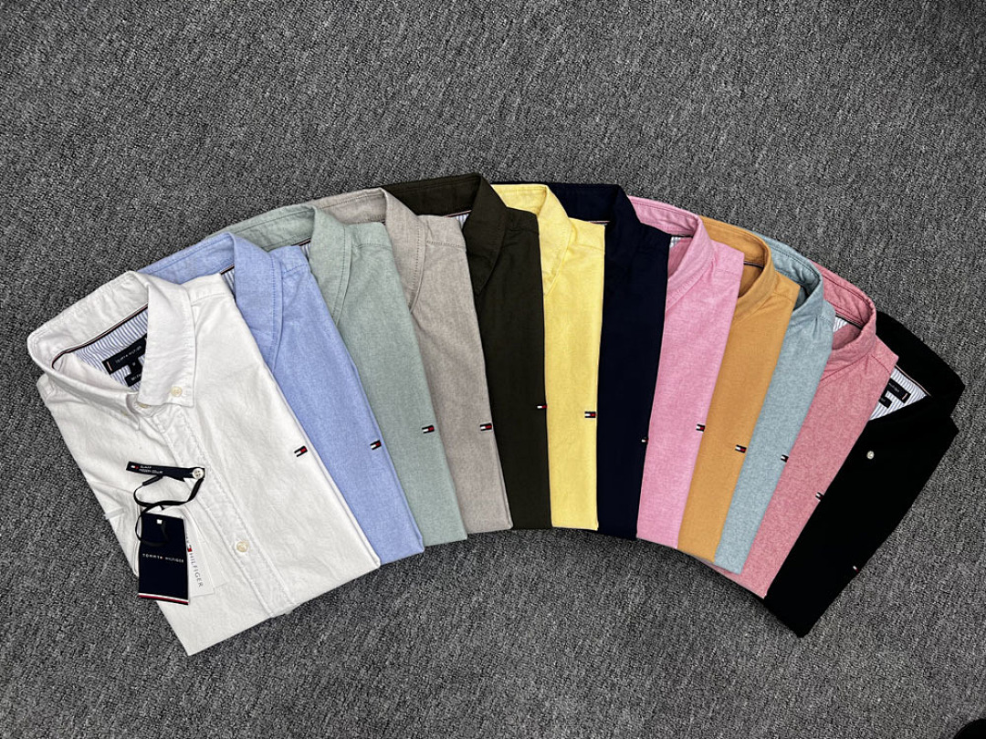 Tommy Hilfiger Regular Fit Short-Sleeve Oxford Shirt · A1540 — תמונה 25