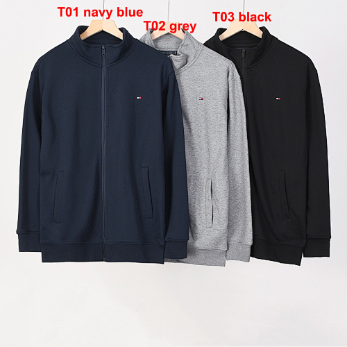Tommy Hilfiger Stand-Up Collar Zip-Thru Fleece Sweatshirt · A2621
