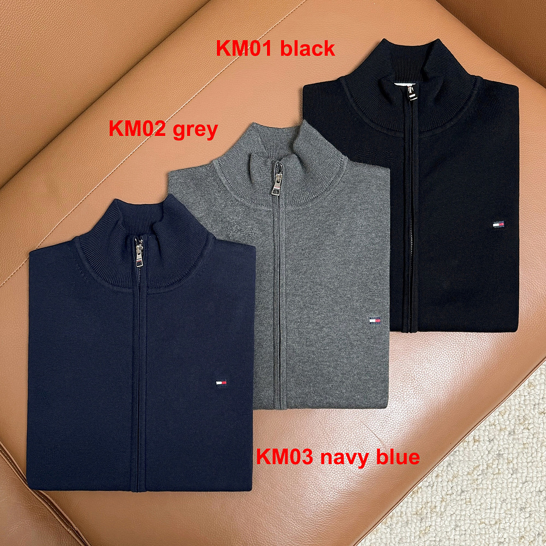 Tommy Hilfiger Zip-Thru Mock Neck Jumper · A3388