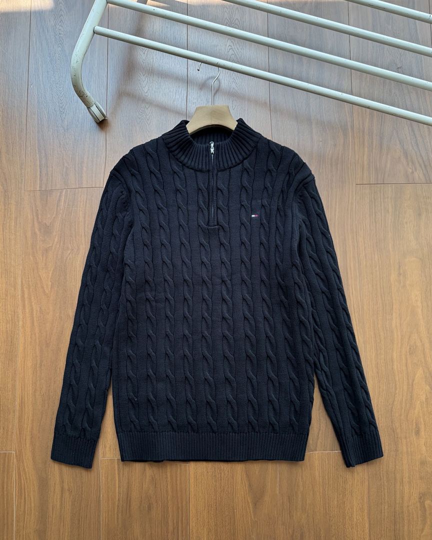 A2937 TM men sweater open collar — תמונה 25