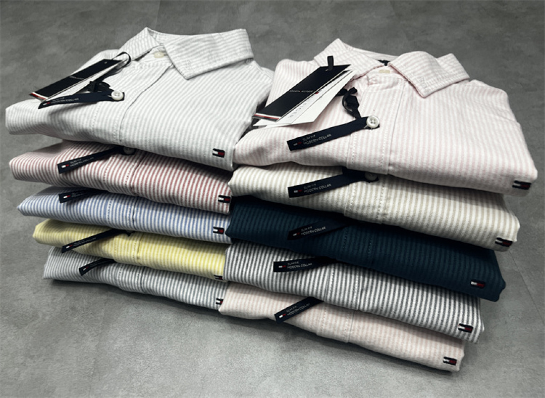 Tommy Hilfiger Regular Fit Stripe Stretch Oxford · A1583 — תמונה 16