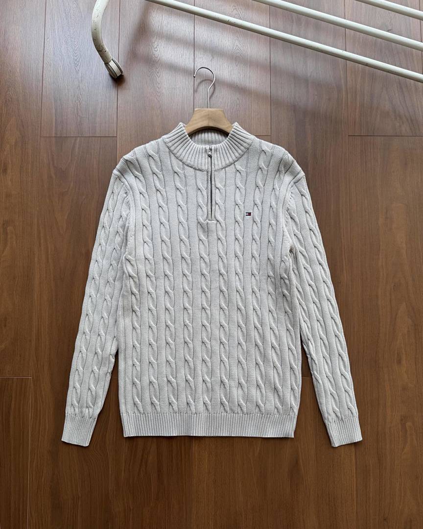 A2937 TM men sweater open collar — תמונה 29
