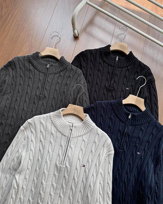 A2937 TM men sweater open collar — תמונה 22