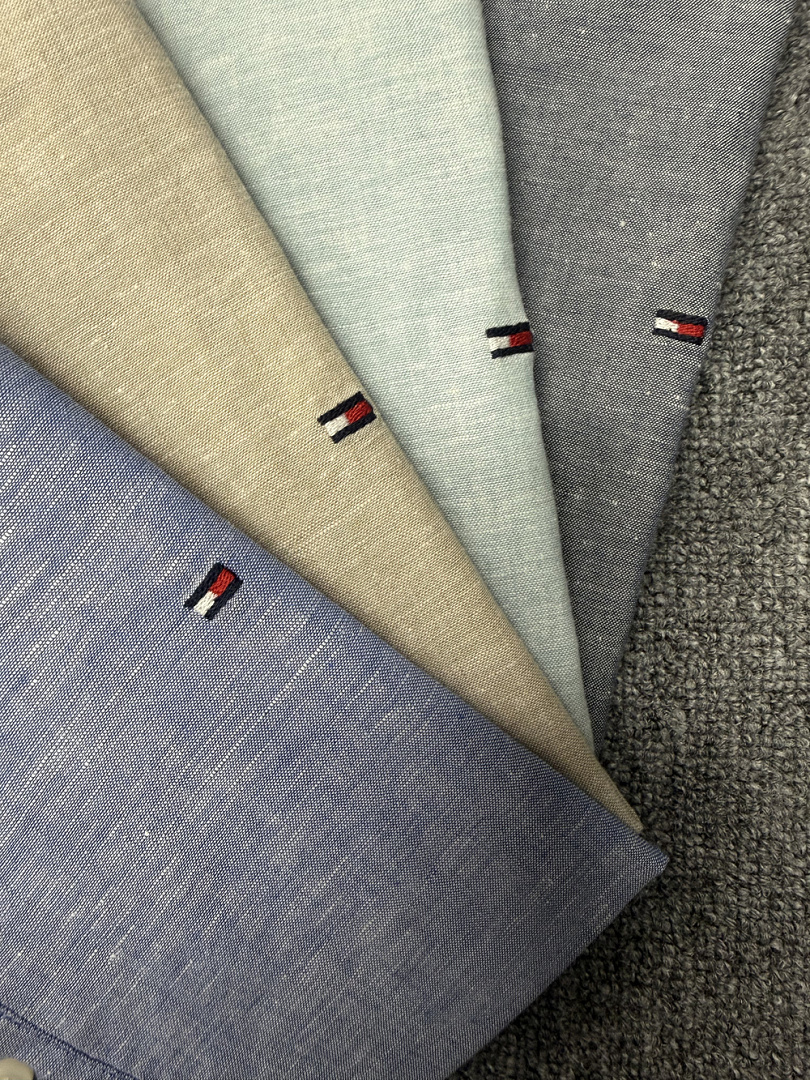 Tommy Hilfiger Regular Fit Band Collar Linen · A3271 — תמונה 37