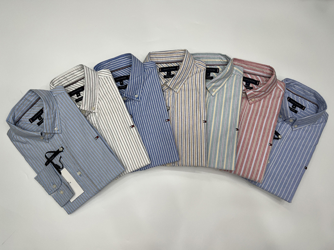 Tommy Hilfiger Regular Fit Stripe Stretch Oxford · A2311 — תמונה 23