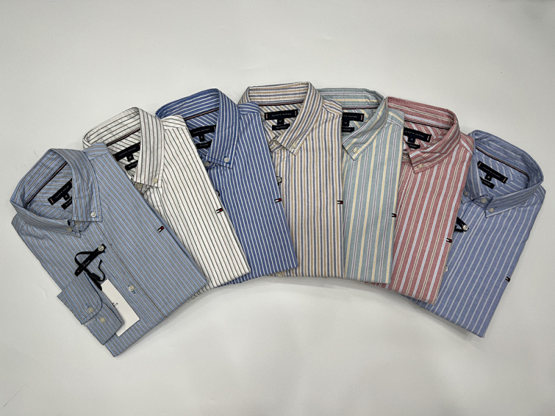 Tommy Hilfiger Regular Fit Stripe Stretch Oxford · A2311 — תמונה 24