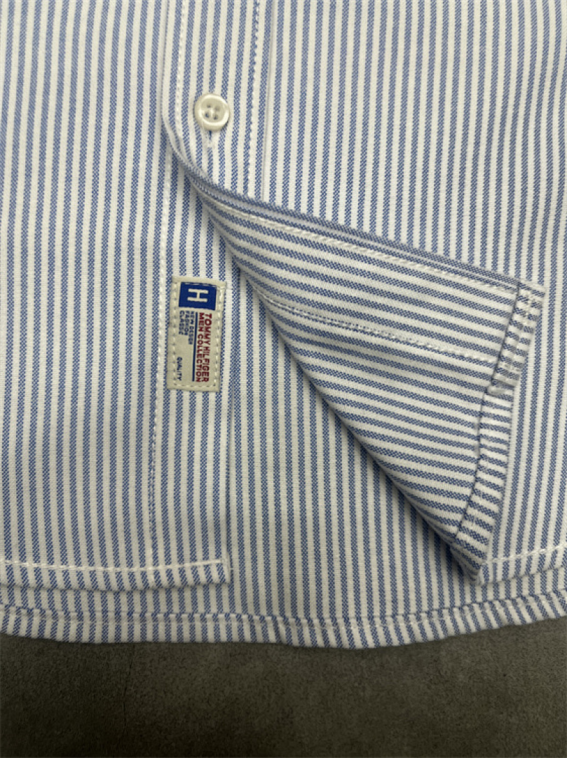 Tommy Hilfiger Regular Fit Stripe Stretch Oxford · A1583 — תמונה 13