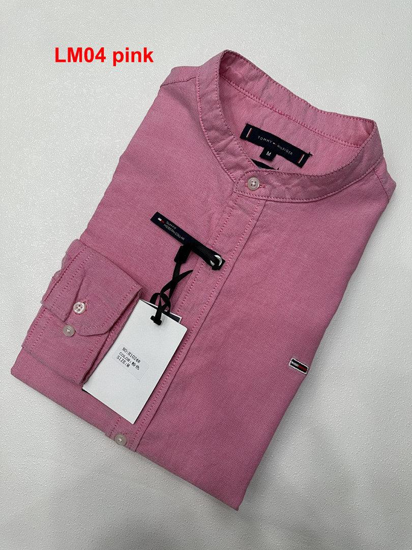Tommy Hilfiger Regular Fit Band Collar Linen · A2049 — תמונה 6
