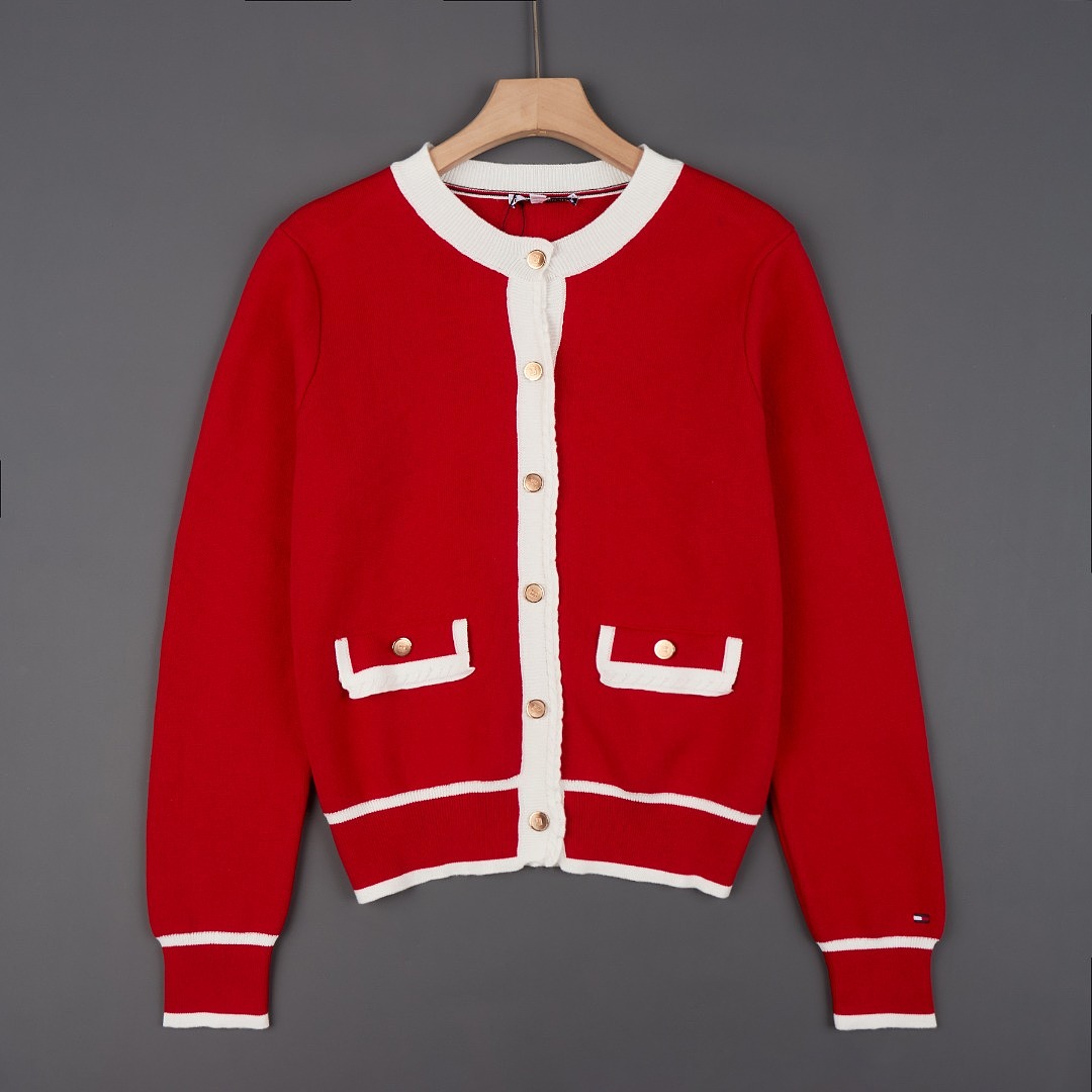 Tommy Hilfiger Gold-Button Textured Knit Cardigan · A3406 — תמונה 15