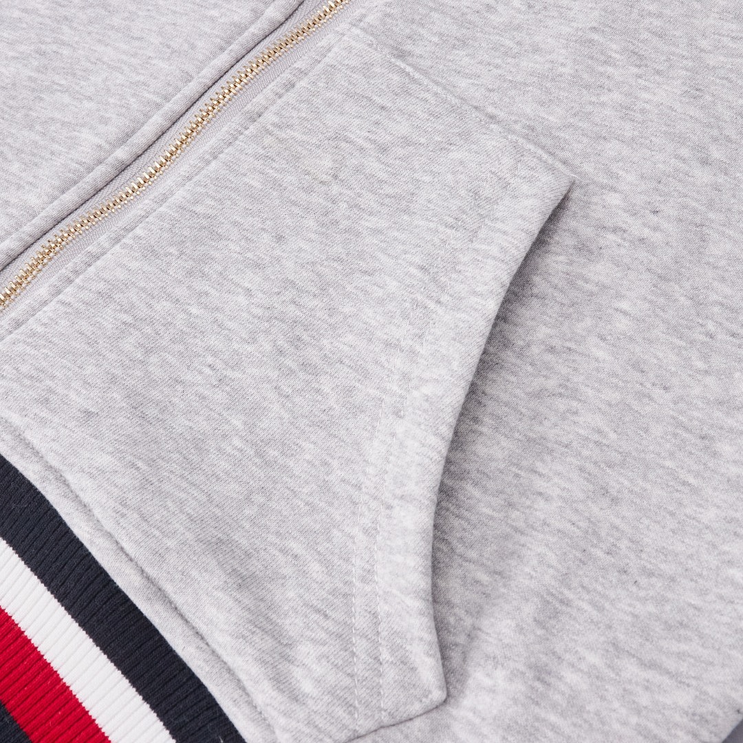 Tommy Hilfiger Signature Stripe Hem Zip Hoodie · A3391 — תמונה 18