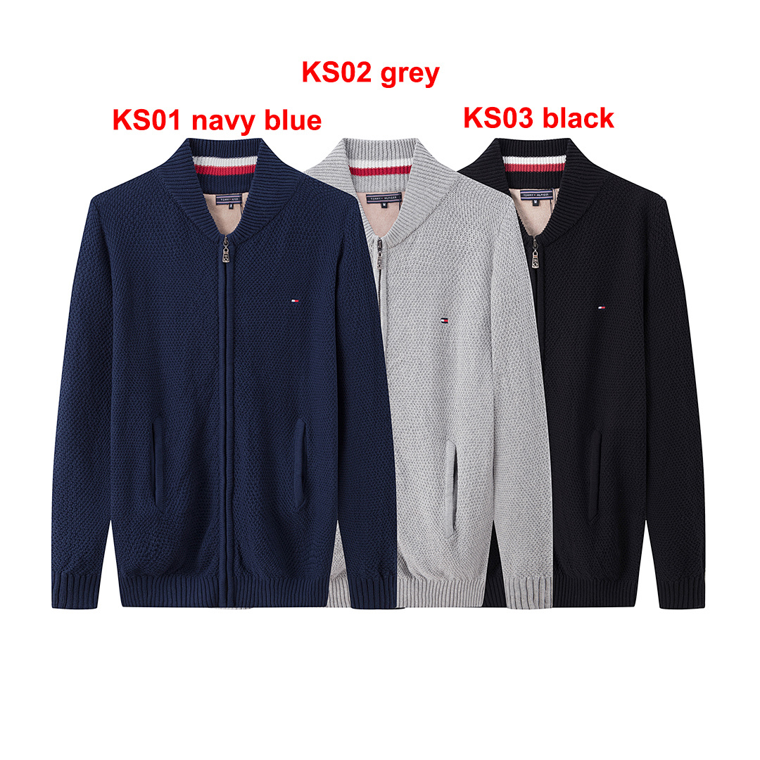 Tommy Hilfiger Cotton Zip Baseball Cardigan · A2794