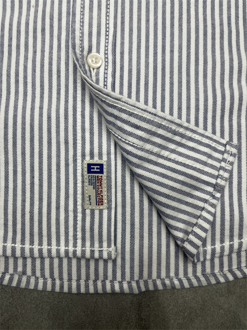 Tommy Hilfiger Regular Fit Stripe Stretch Oxford · A1536 — תמונה 10