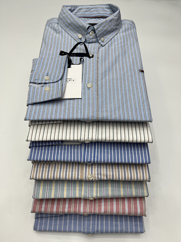 Tommy Hilfiger Regular Fit Stripe Stretch Oxford · A2311 — תמונה 20