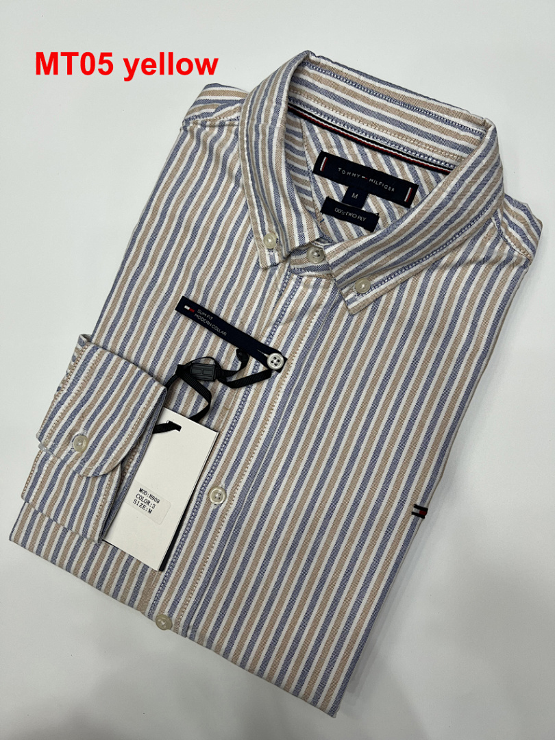 Tommy Hilfiger Regular Fit Stripe Stretch Oxford · A2311 — תמונה 5