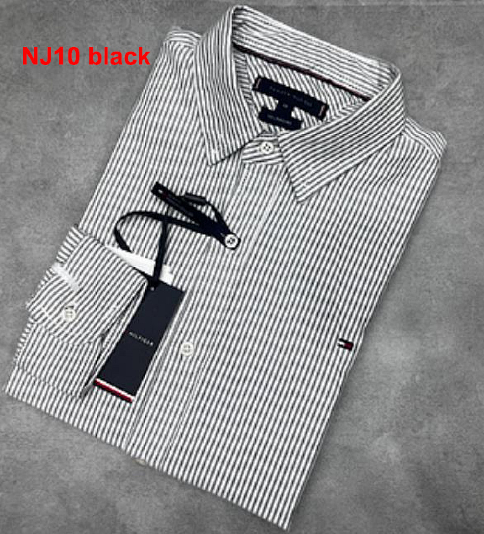 Tommy Hilfiger Regular Fit Stripe Stretch Oxford · A1583 — תמונה 3