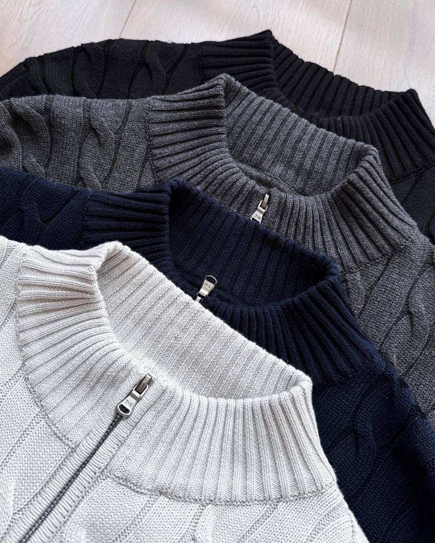 A2938 TM men sweater full zipper — תמונה 17
