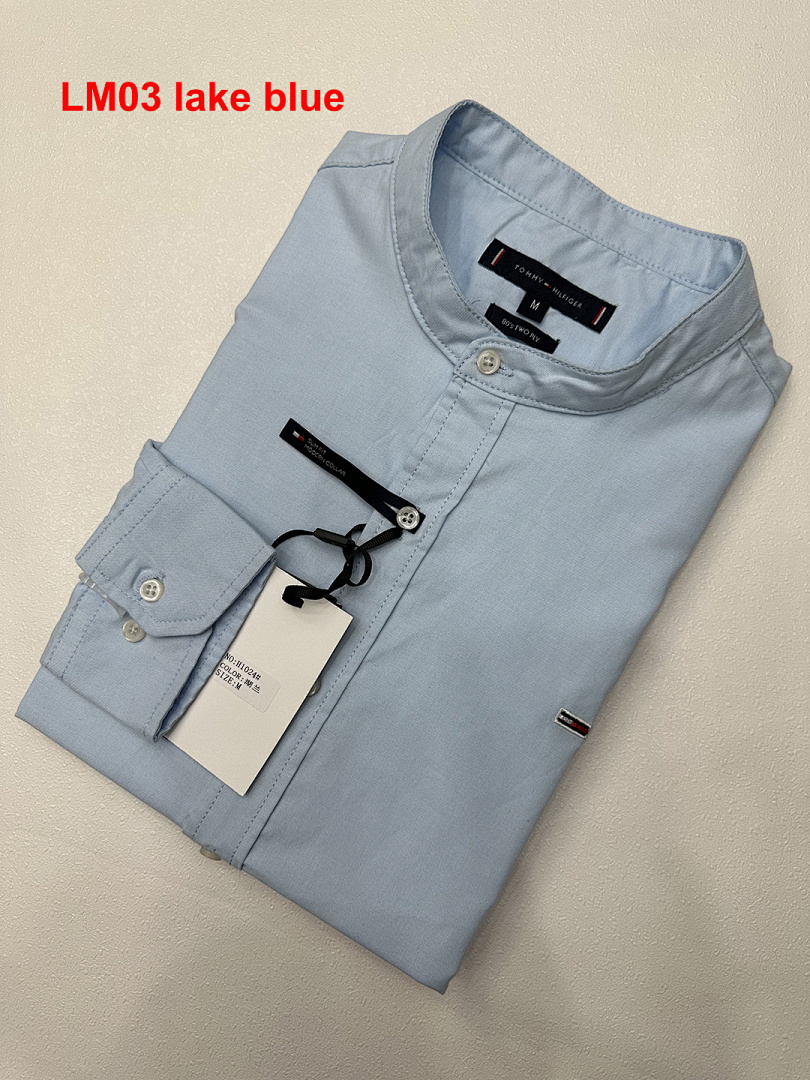 Tommy Hilfiger Regular Fit Band Collar Linen · A2049 — תמונה 7