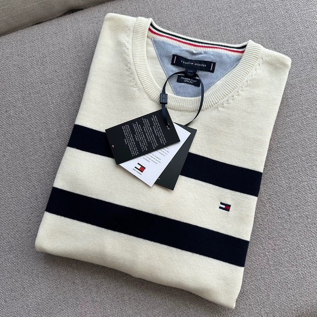 Tommy Hilfiger Rugby Stripe Crewneck Sweater · A3386 — תמונה 5