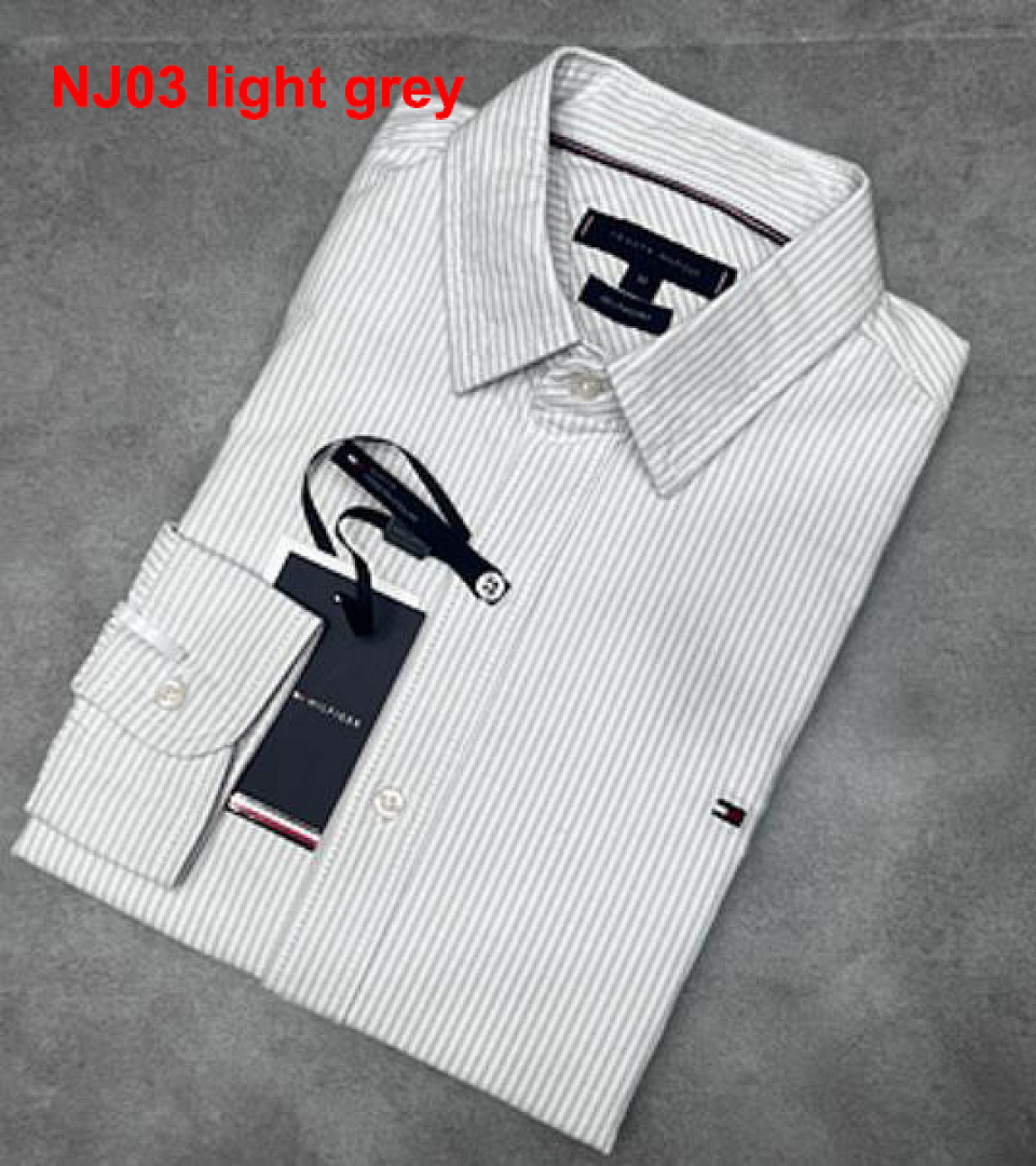 Tommy Hilfiger Regular Fit Stripe Stretch Oxford · A1583 — תמונה 9