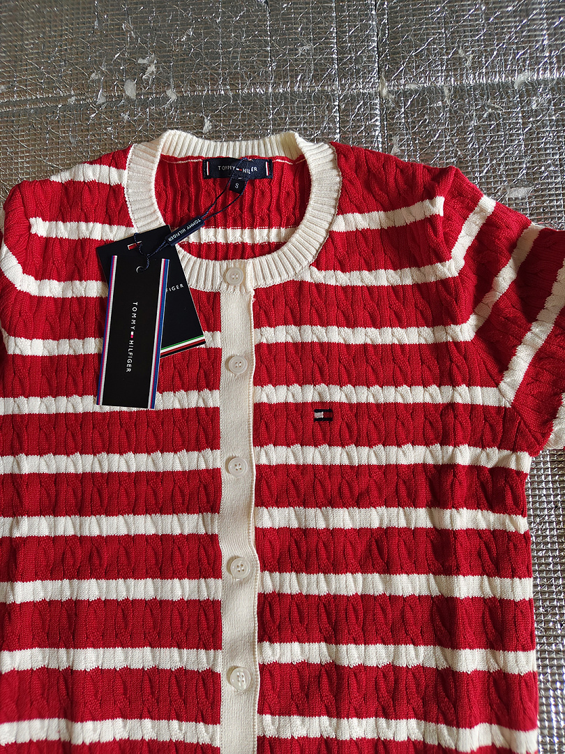 Tommy Hilfiger Stripe Cable Knit Cardigan · A3405 — תמונה 3