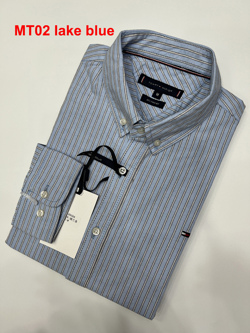 Tommy Hilfiger Regular Fit Stripe Stretch Oxford · A2311 — תמונה 7