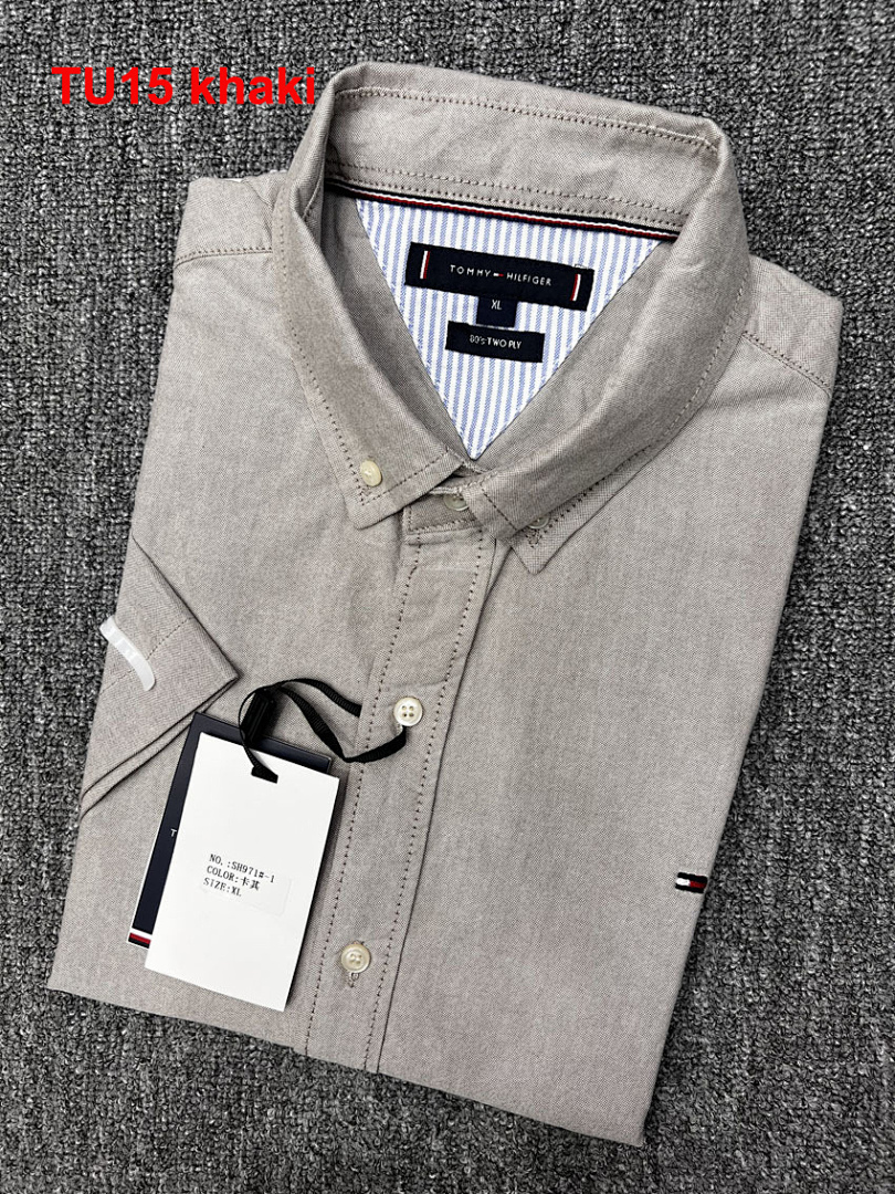 Tommy Hilfiger Regular Fit Short-Sleeve Oxford Shirt · A1540 — תמונה 4