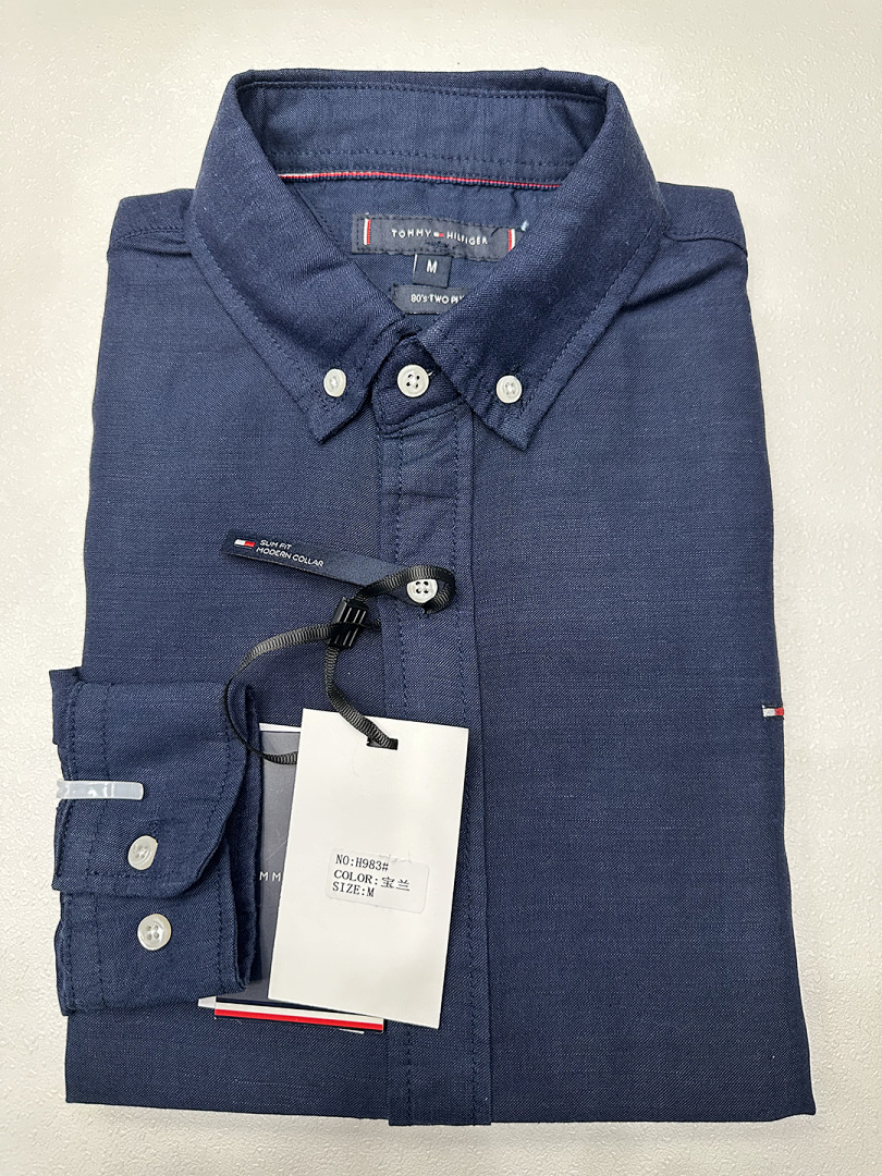 Tommy Hilfiger Regular Fit Linen-Blend Shirt · A2276 — תמונה 11