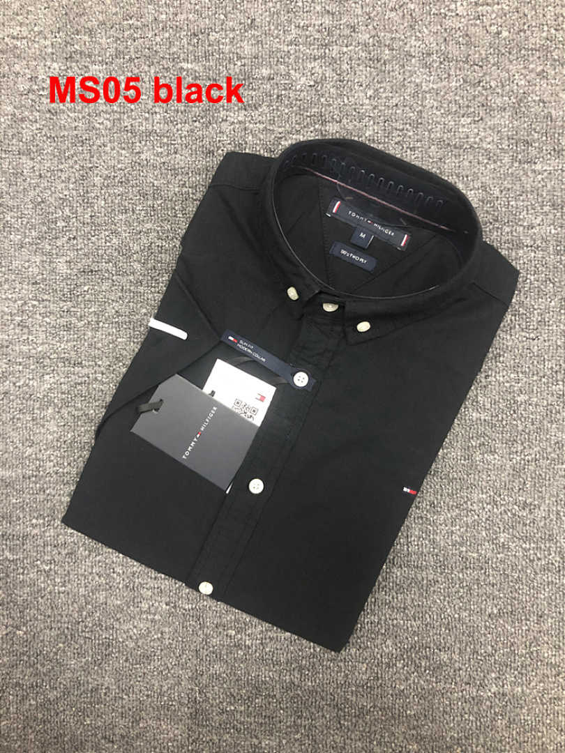 Tommy Hilfiger Regular Fit Short-Sleeve Oxford Shirt · A575 — תמונה 7