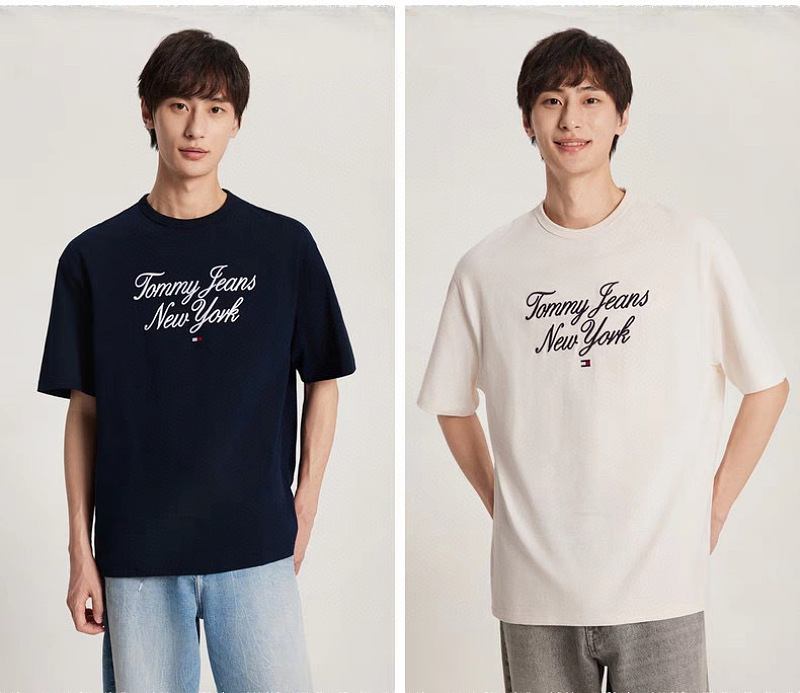 Tommy Hilfiger Oversized Luxe Serif NY Tee · A3096