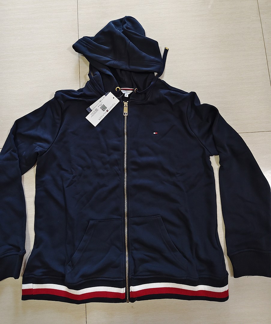 Tommy Hilfiger Signature Stripe Hem Zip Hoodie · A3391 — תמונה 3
