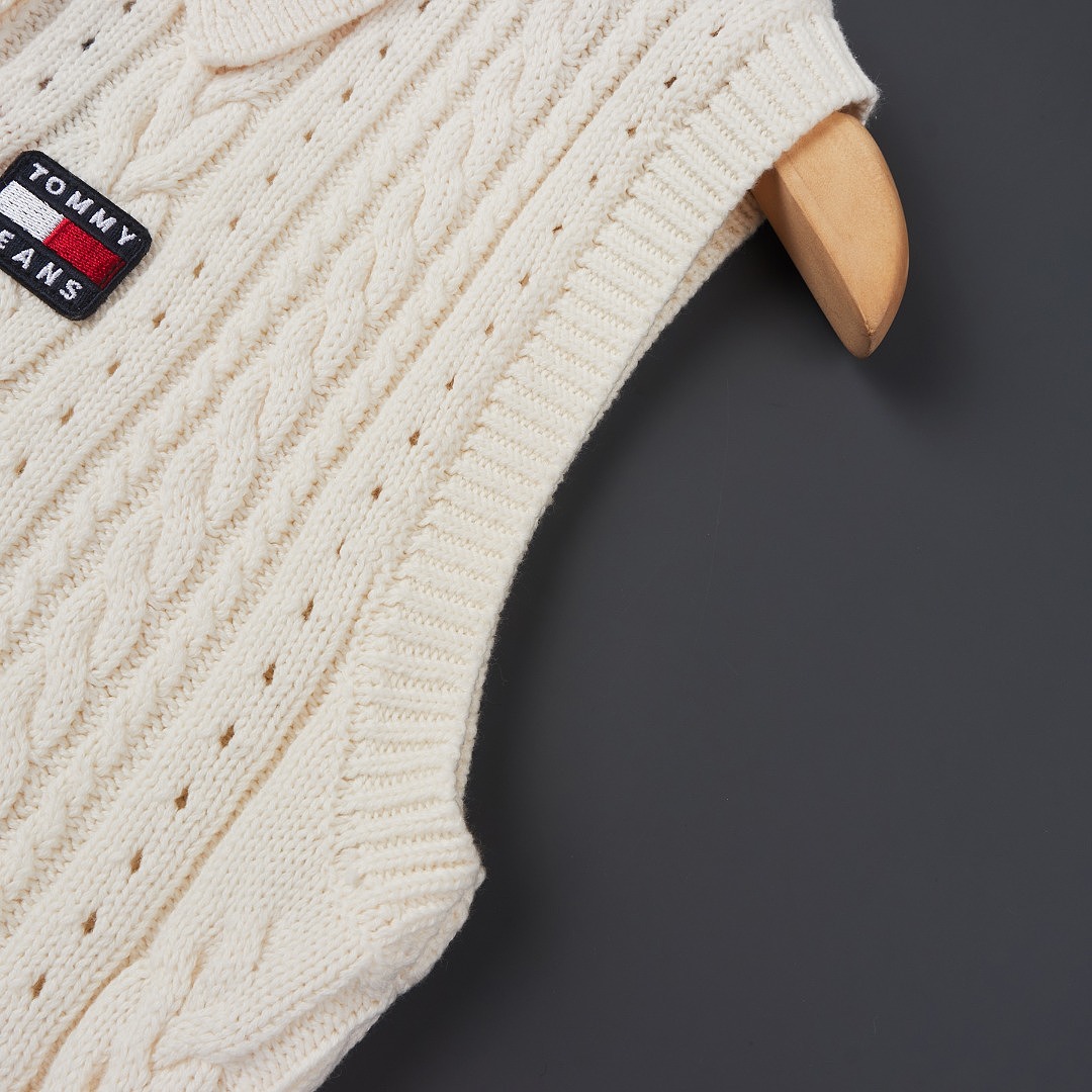Tommy Hilfiger Tommy Badge Washed Cable Knit · A3375 — תמונה 12