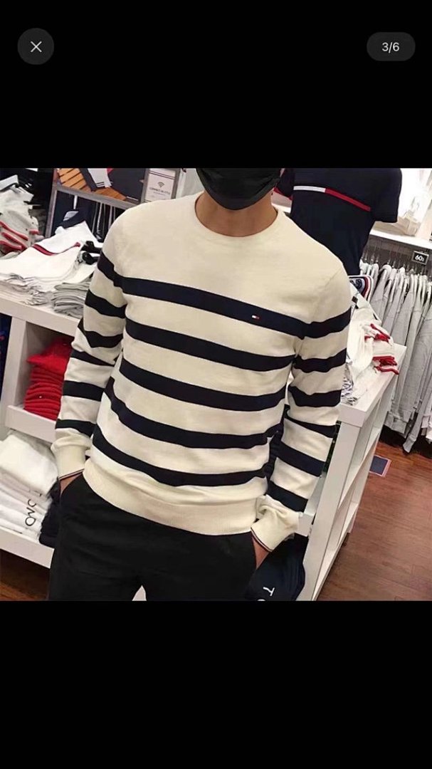 Tommy Hilfiger Block-Stripe Crewneck Sweater · A1750 — תמונה 4