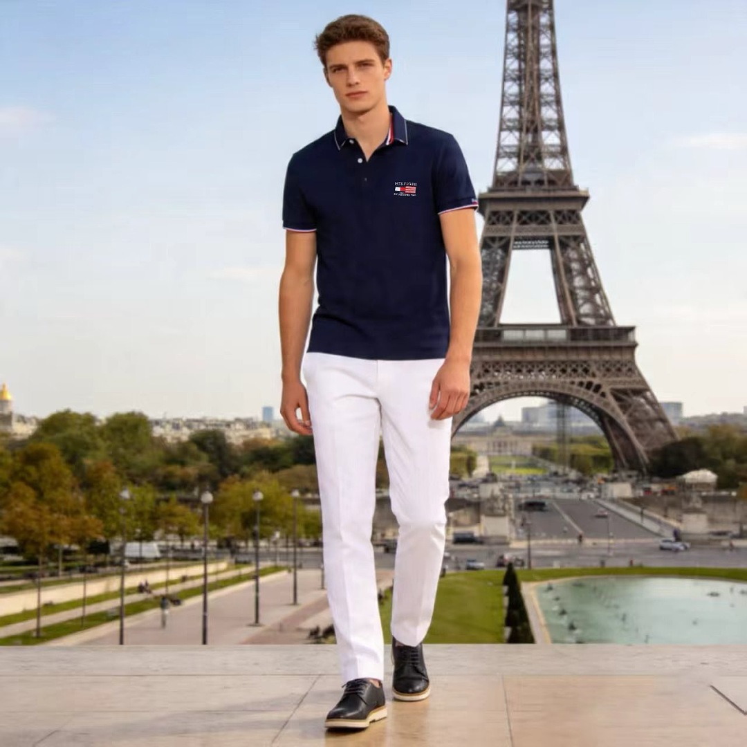 Tommy Hilfiger Regular Fit Tipped Smooth Cotton · A3309 — תמונה 6