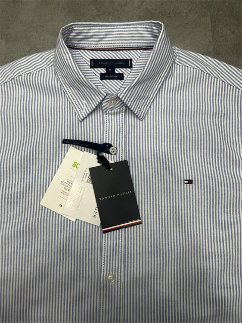Tommy Hilfiger Regular Fit Stripe Stretch Oxford · A1583 — תמונה 15