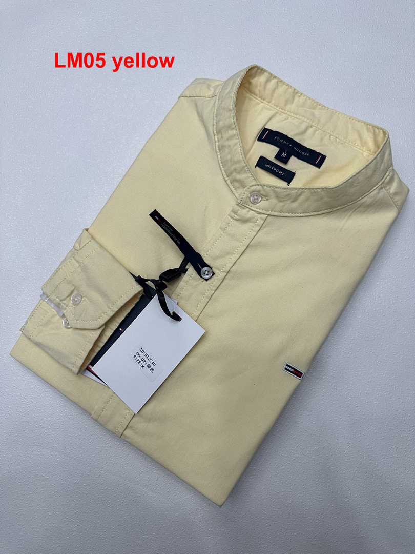 Tommy Hilfiger Regular Fit Band Collar Linen · A2049 — תמונה 5
