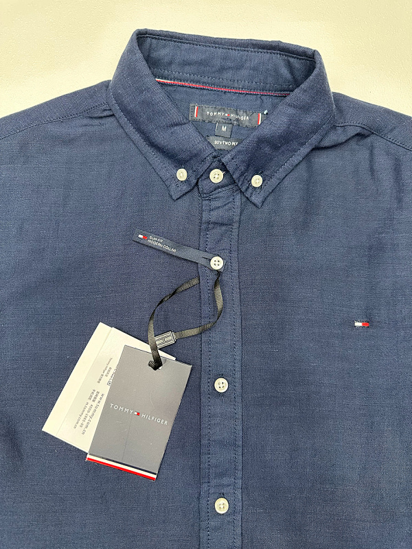 Tommy Hilfiger Regular Fit Linen-Blend Shirt · A2276 — תמונה 10