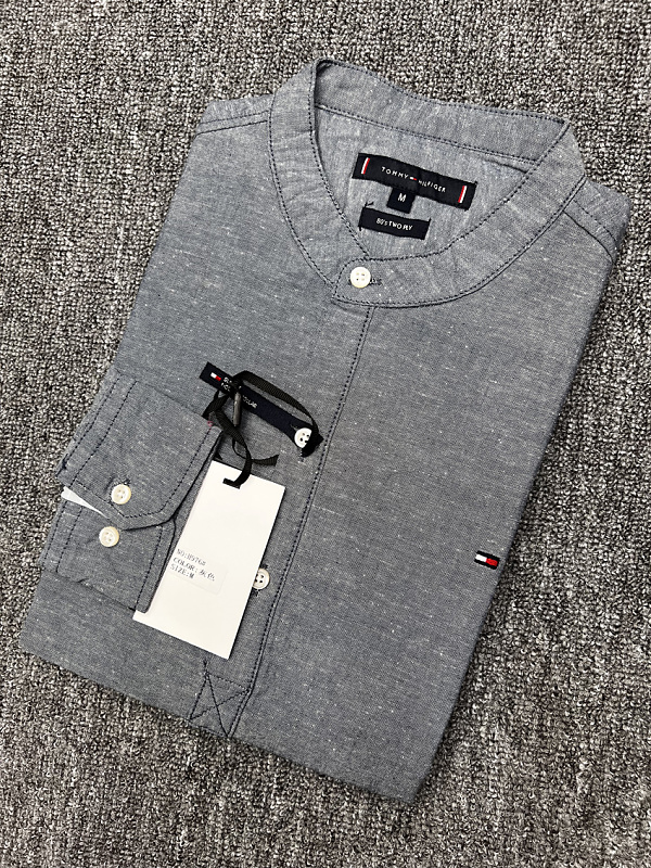 Tommy Hilfiger Regular Fit Band Collar Linen · A3271 — תמונה 28