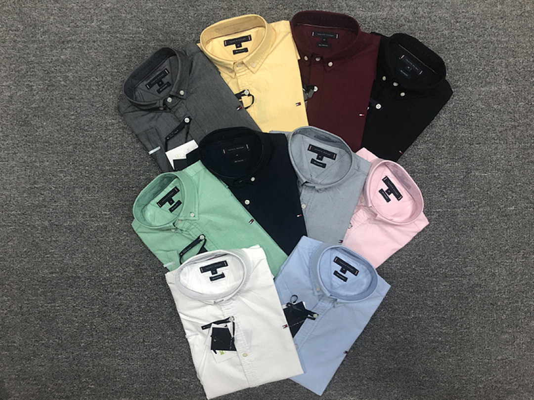 Tommy Hilfiger Regular Fit Short-Sleeve Oxford Shirt · A575 — תמונה 26