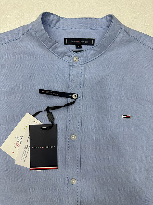 Tommy Hilfiger Regular Fit Band Collar Linen · A2049 — תמונה 13