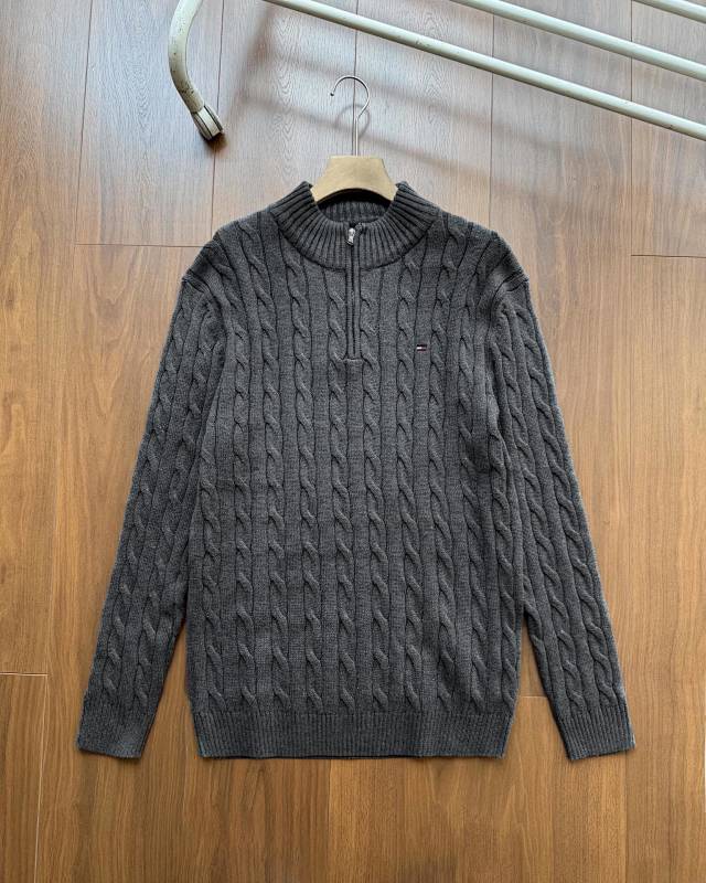 A2937 TM men sweater open collar — תמונה 28