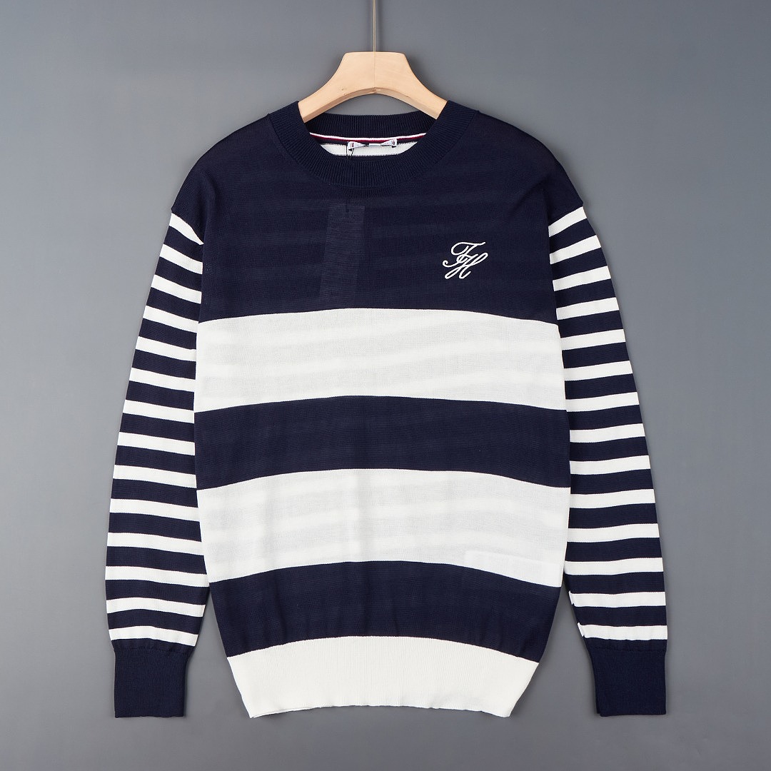 Tommy Hilfiger Striped Classic Crewneck Sweater · A3430