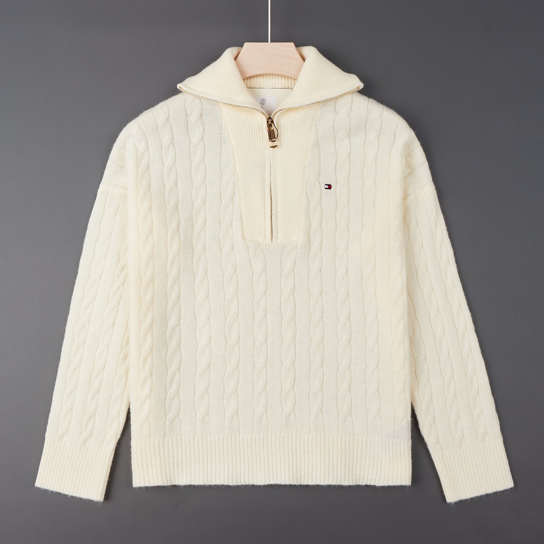 Tommy Hilfiger Cable Knit Quarter-Zip Sweater · A3455 — תמונה 13