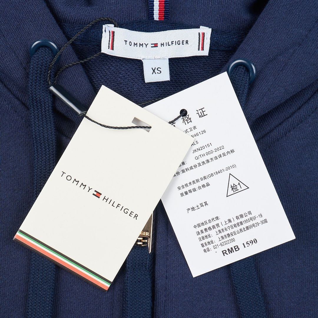 Tommy Hilfiger Gold Crest Logo Zip Hoodie · A3414 — תמונה 9