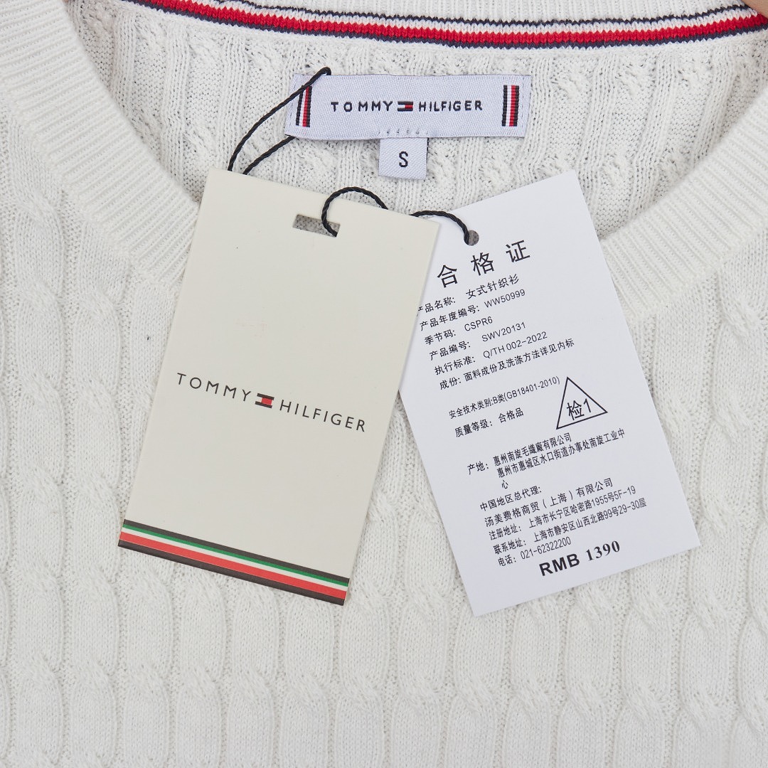 Tommy Hilfiger Short-Sleeve Cable Knit Sweater · A3287 — תמונה 8