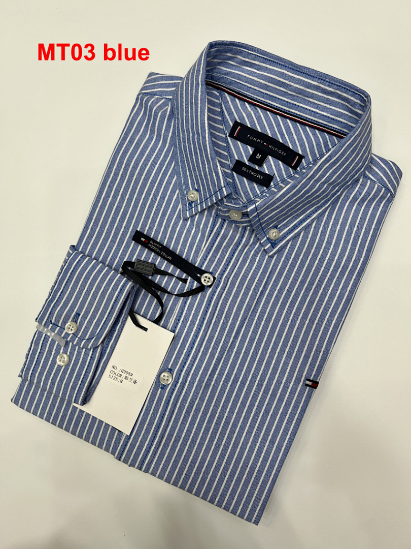 Tommy Hilfiger Regular Fit Stripe Stretch Oxford · A2311 — תמונה 6