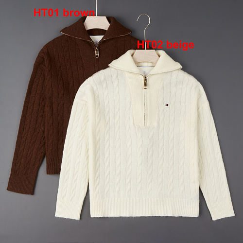 Tommy Hilfiger Cable Knit Quarter-Zip Sweater · A3455