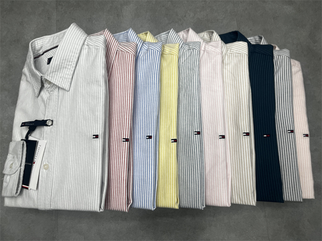 Tommy Hilfiger Regular Fit Stripe Stretch Oxford · A1583 — תמונה 18