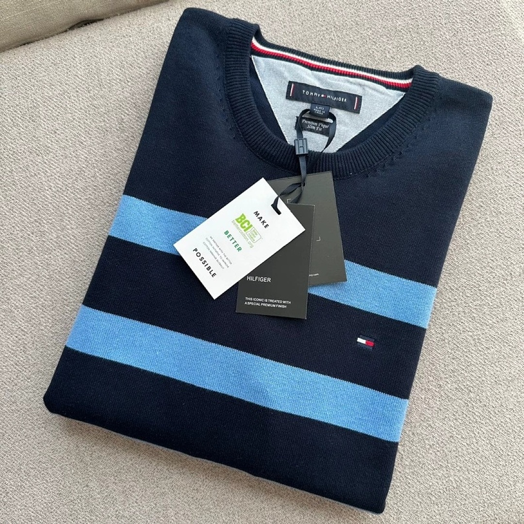 Tommy Hilfiger Rugby Stripe Crewneck Sweater · A3386 — תמונה 4