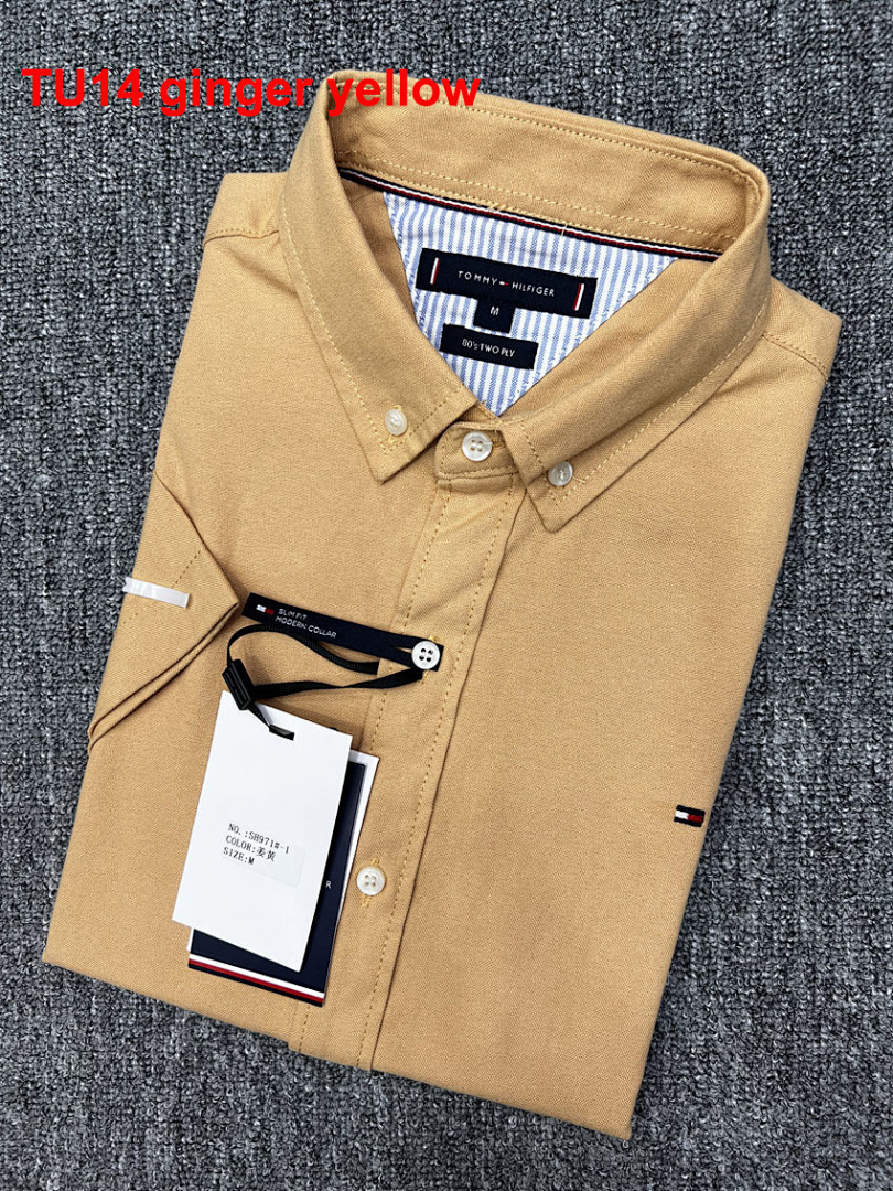 Tommy Hilfiger Regular Fit Short-Sleeve Oxford Shirt · A1540 — תמונה 5