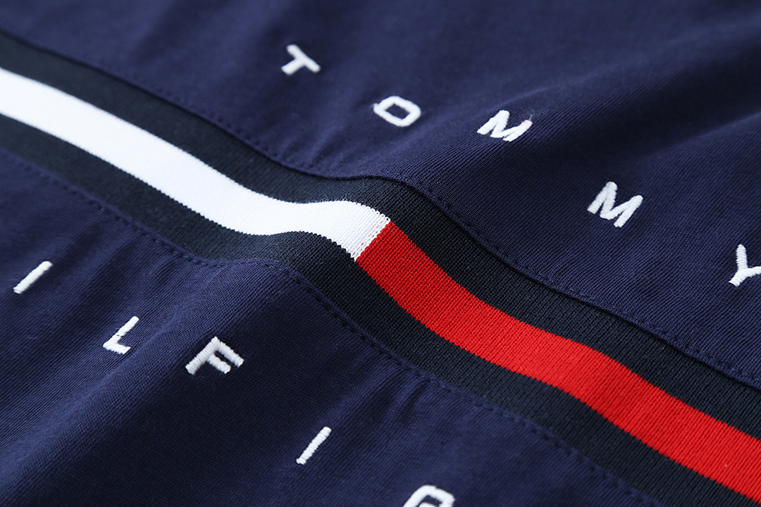 Tommy Hilfiger Embroidered Flag Stripe Logo T-Shirt · A2193 — תמונה 7